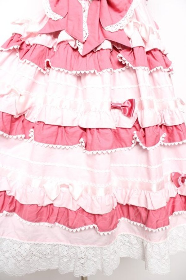 画像4: BABY, THE STARS SHINE BRIGHT / Bonbon Parfumジャンパースカート  ピンク Y-25-12-08-127-BA-OP-SZ-ZY (4)