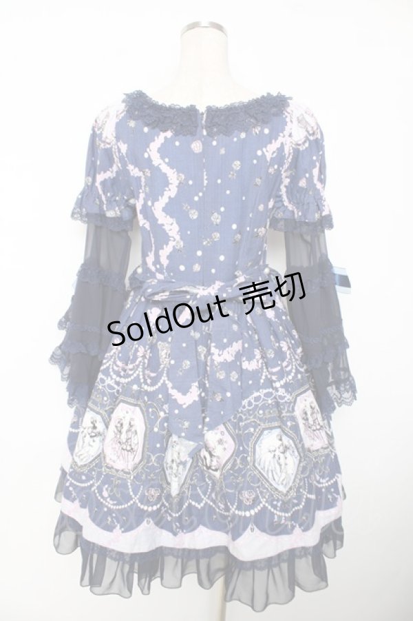 画像2: BABY, THE STARS SHINE BRIGHT / Sweet Jewelry Princess ワンピース  ネイビー Y-25-12-08-135-BA-OP-SZ-ZY (2)