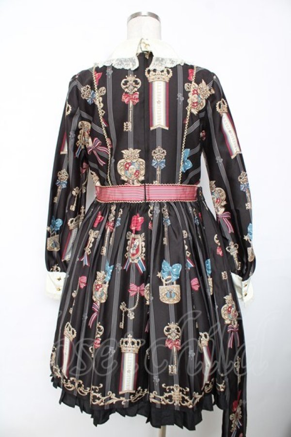 画像2: Angelic Pretty / British Keysワンピース  黒 Y-25-12-08-138-AP-OP-SZ-ZY (2)