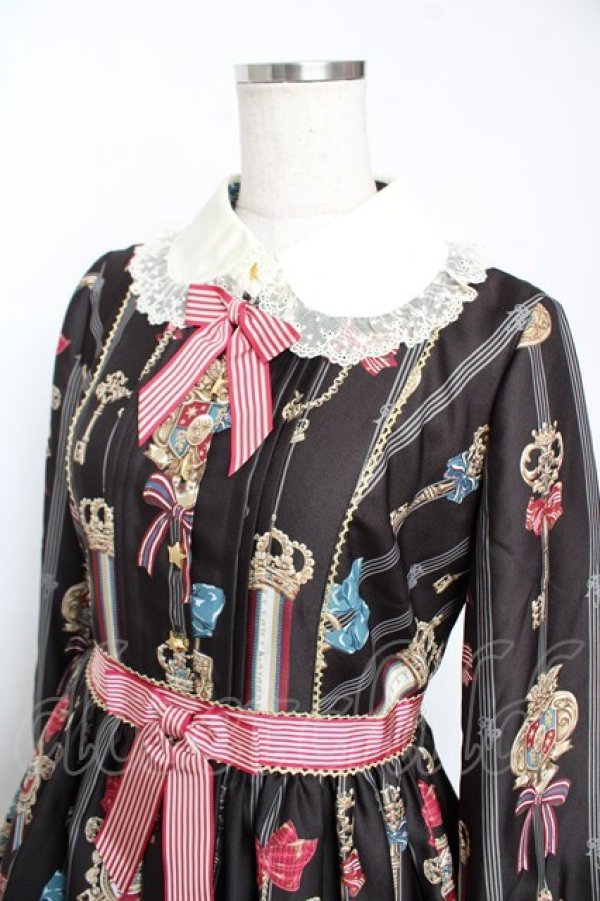 画像3: Angelic Pretty / British Keysワンピース  黒 Y-25-12-08-138-AP-OP-SZ-ZY (3)