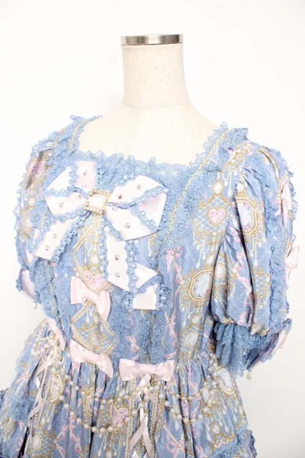 画像3: Angelic Pretty / Romantic Jewelry Dress  ブルー Y-25-12-08-139-AP-OP-SZ-ZY (3)