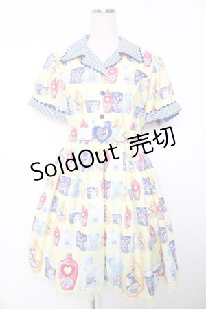画像: Angelic Pretty / Sunny Smile Laundryワンピース  イエロー Y-25-12-08-140-AP-OP-SZ-ZI
