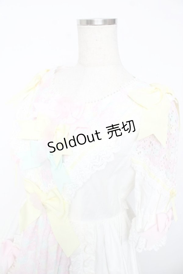 画像3: BABY, THE STARS SHINE BRIGHT / はるちゃんの花舞うEternal Gardenワンピース  ホワイト Y-25-12-08-141-BA-OP-SZ-ZY (3)