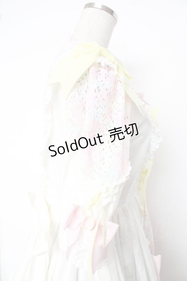 画像5: BABY, THE STARS SHINE BRIGHT / はるちゃんの花舞うEternal Gardenワンピース  ホワイト Y-25-12-08-141-BA-OP-SZ-ZY (5)