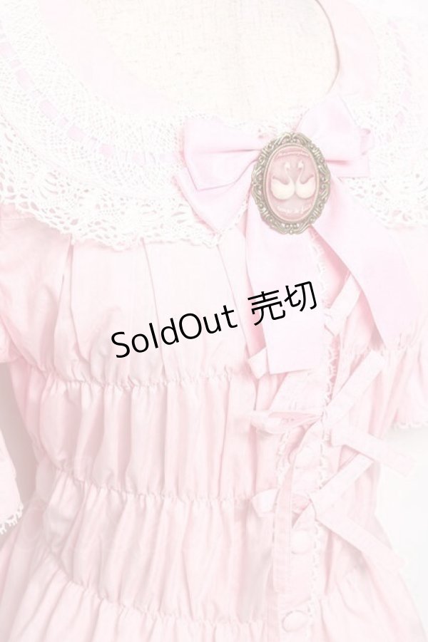 画像6: metamorphose / 木漏れ日のトロイメライ丸襟半袖ブラウス 1 ピンク Y-25-12-08-013-ME-BL-SZ-ZY (6)