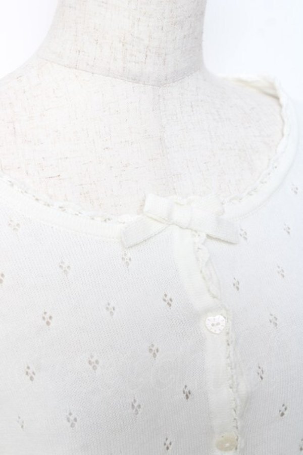 画像3: PINK HOUSE / PINK HOUSE×misako aoki ハートモチーフカーディガン F キナリ Y-25-12-08-016-LO-TO-SZ-ZY (3)