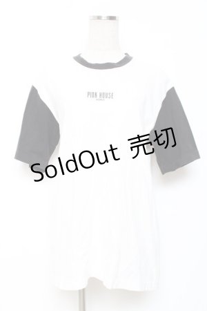 画像: PINK HOUSE / ロゴプリントカットソー   Y-25-12-08-017-LO-TO-SZ-ZY