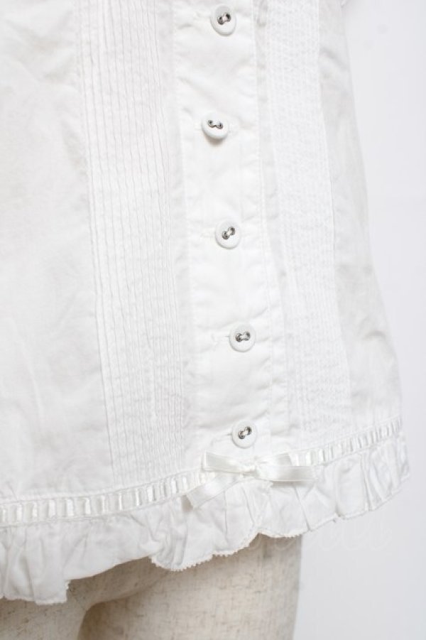 画像5: WONDERFUL WORLD / ピンタックブラウス  白 Y-25-12-08-003-LO-TO-SZ-ZY (5)