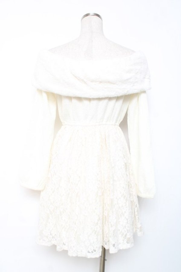 画像3: LIZ LISA / ファーリボンワンピース 0 白 Y-25-12-08-018-LO-OP-SZ-ZY (3)