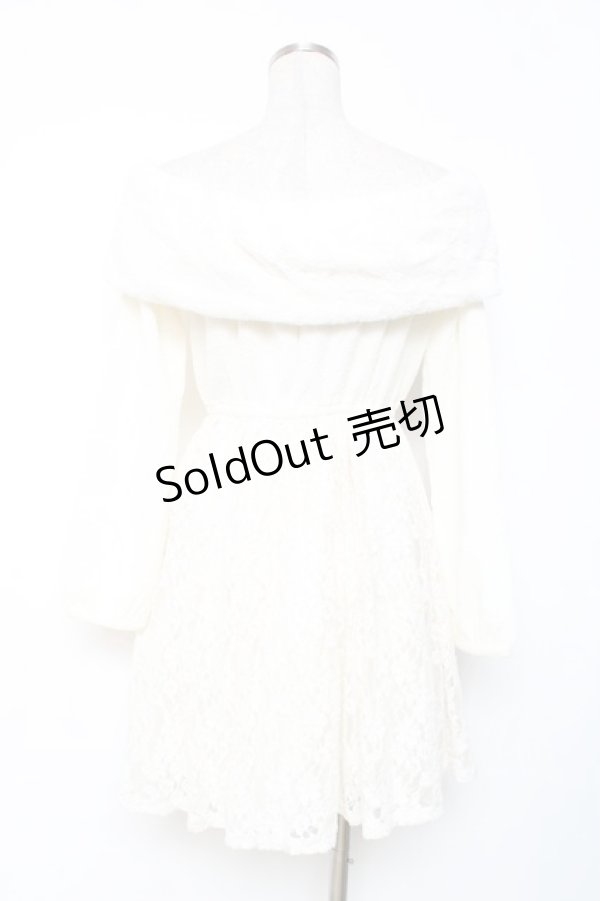 画像3: LIZ LISA / ファーリボンワンピース 0 白 Y-25-12-08-018-LO-OP-SZ-ZY (3)