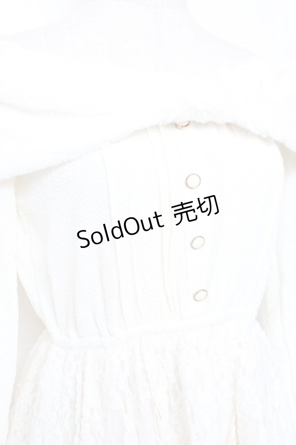 画像4: LIZ LISA / ファーリボンワンピース 0 白 Y-25-12-08-018-LO-OP-SZ-ZY (4)