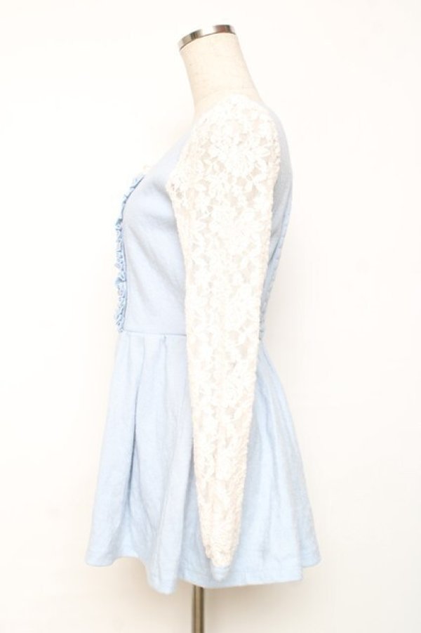 画像2: LIZ LISA / 起毛トップス 0 サックス Y-25-12-08-021-LO-TO-SZ-ZY (2)