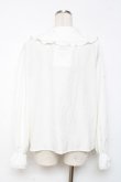 画像2: m petit by misako / AM マルエリフリルブラウス M 白 Y-25-12-10-028-LO-BL-SZ-ZY (2)