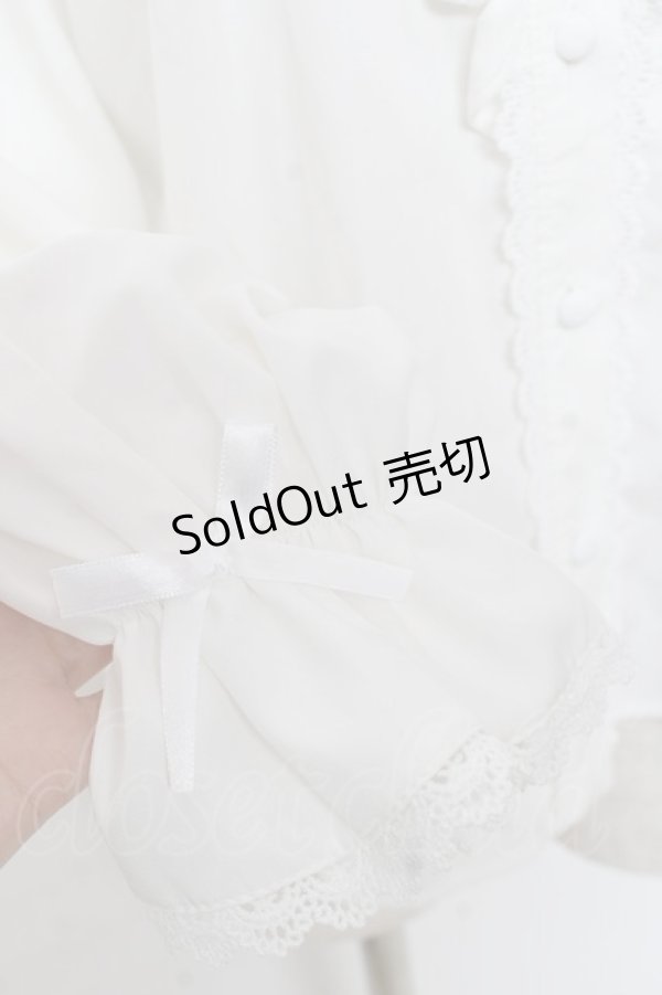 画像4: m petit by misako / AM マルエリフリルブラウス M 白 Y-25-12-10-028-LO-BL-SZ-ZY (4)