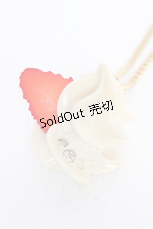 画像1: Q-pot. / Starawberry Whip Necklace  白 Y-25-12-10-004-QP-AC-SZ-ZY (1)