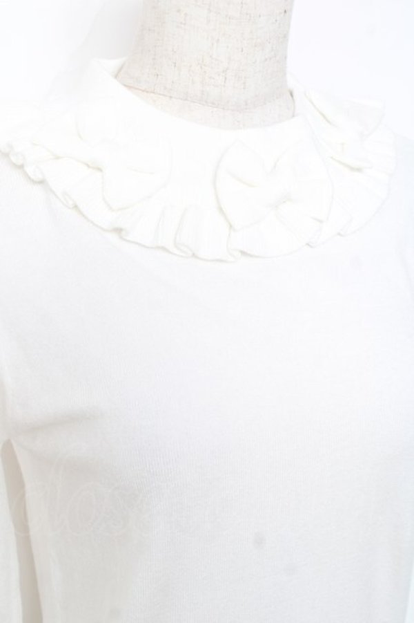 画像3: Chalmiere / トリプルリボンニットプル M 白 Y-25-12-10-030-LO-TO-SZ-ZY (3)