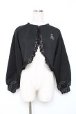 画像1: m petit by misako / MSKバラBフリルボレロ M 黒 Y-25-12-10-032-LO-TO-SZ-ZY (1)