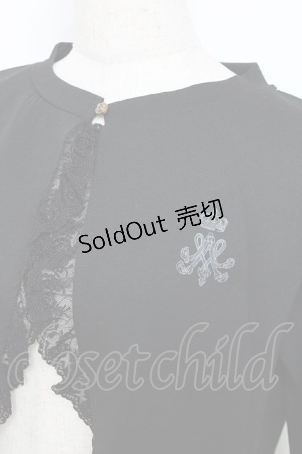 画像3: m petit by misako / MSKバラBフリルボレロ M 黒 Y-25-12-10-032-LO-TO-SZ-ZY (3)