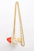 画像2: Q-pot. / Starawberry Whip Necklace  白 Y-25-12-10-004-QP-AC-SZ-ZY (2)