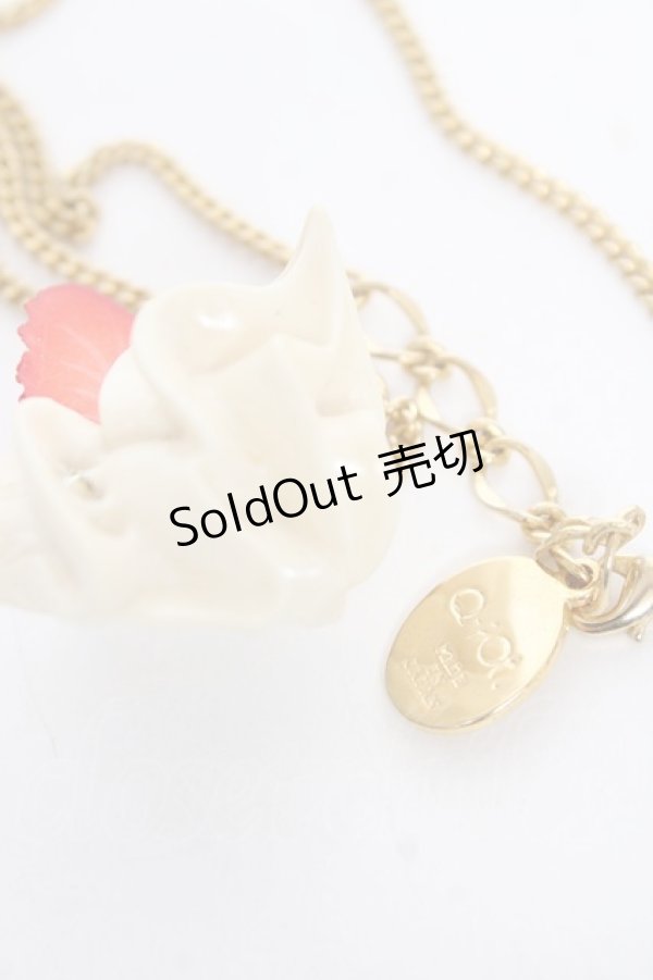 画像3: Q-pot. / Starawberry Whip Necklace  白 Y-25-12-10-004-QP-AC-SZ-ZY (3)