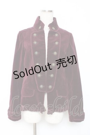 画像: axes femme / 別珍ジャケット M ワイン Y-25-12-10-038-AX-JA-SZ-ZY