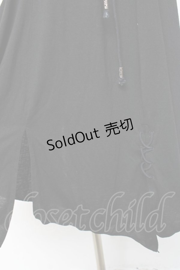 画像5: Rozen Kavalier / プリントノースリーブチュニック  黒 Y-25-12-10-046-OO-TO-SZ-ZY (5)