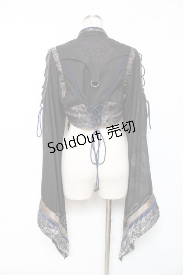 画像3: Ozz oneste / 花鳥龍月ボレロ  黒×紺 Y-25-12-10-047-OO-TO-SZ-ZY (3)