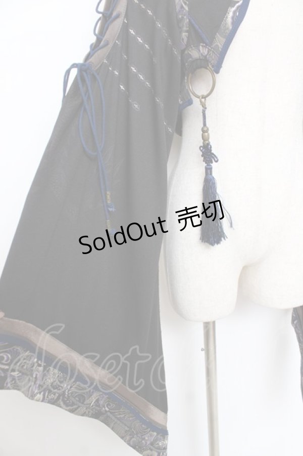 画像5: Ozz oneste / 花鳥龍月ボレロ  黒×紺 Y-25-12-10-047-OO-TO-SZ-ZY (5)