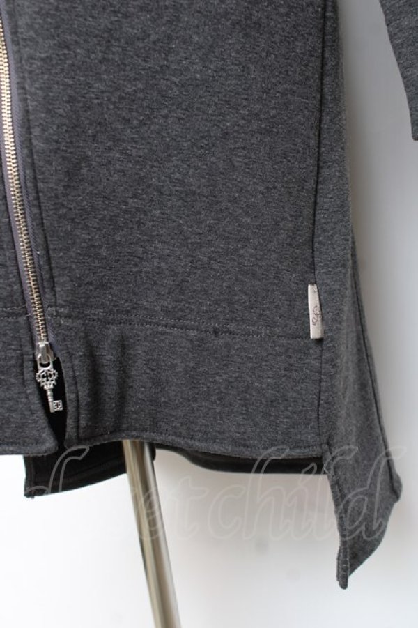 画像5: Rozen Kavalier / 裏起毛ロングパーカー  グレー Y-25-12-10-052-OO-TO-SZ-ZY (5)