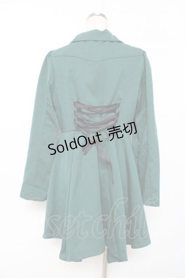 画像2: axes femme POETIQUE / コウモリカラーイレヘムジャケット M グリーン Y-25-12-10-055-AX-JA-SZ-ZY (2)