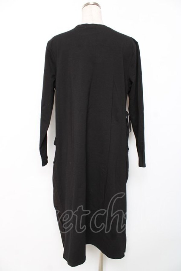 画像2: axes femme / プリーツドッキングワンピース M 黒 Y-25-12-10-057-AX-OP-SZ-ZY (2)