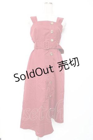 画像: axes femme / モチーフボタンジャンスカ M 赤 Y-25-12-10-059-AX-OP-SZ-ZS