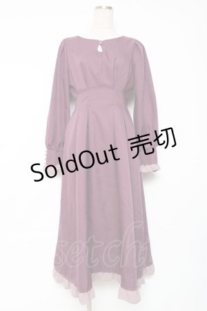 画像: axes femme / ベルシックワンピース F パープル Y-25-12-10-062-AX-OP-SZ-ZI