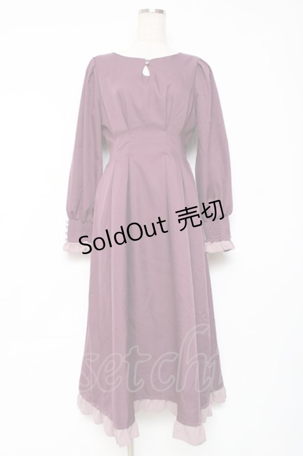 画像1: axes femme / ベルシックワンピース F パープル Y-25-12-10-062-AX-OP-SZ-ZI (1)