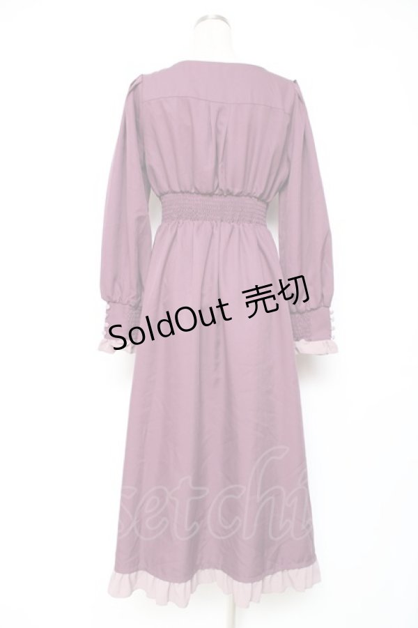 画像2: axes femme / ベルシックワンピース F パープル Y-25-12-10-062-AX-OP-SZ-ZI (2)