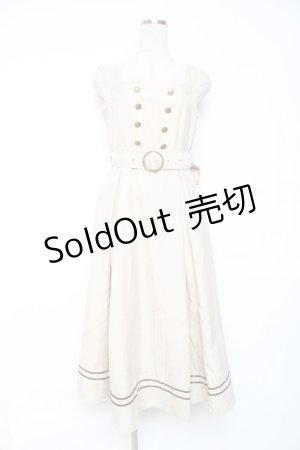 画像: Kurumi Collaboration / マリンアカデミアジャンパースカート S ベージュ Y-25-12-10-063-LO-OP-SZ-ZY