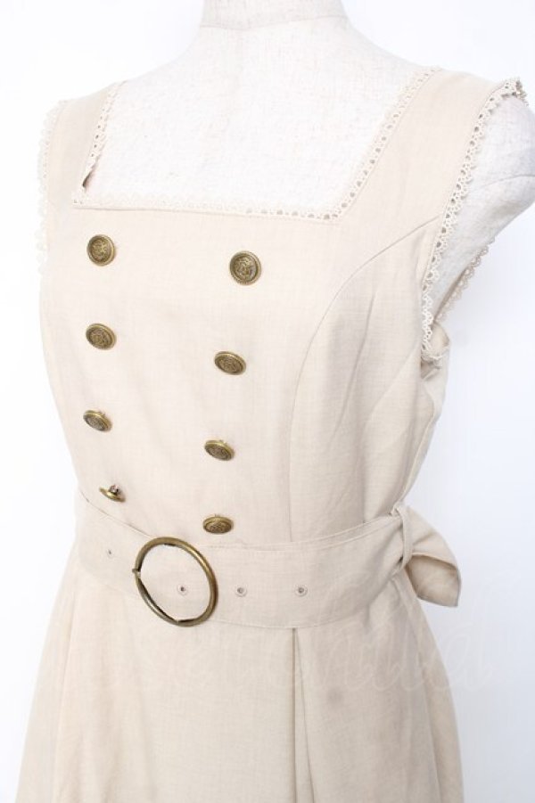 画像3: Kurumi Collaboration / マリンアカデミアジャンパースカート S ベージュ Y-25-12-10-063-LO-OP-SZ-ZY (3)