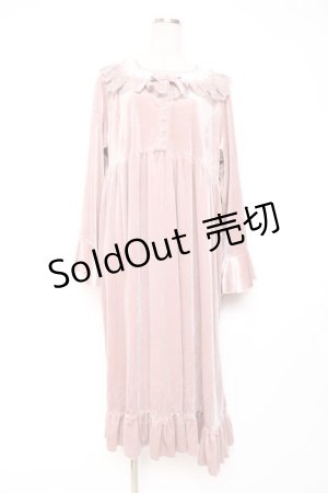 画像: Kurumi Collaboration / マダムノクターンルームワンピース M 中桃 Y-25-12-10-064-LO-OP-SZ-ZY