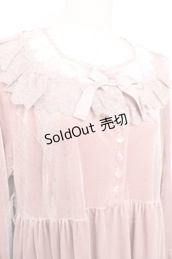 画像3: Kurumi Collaboration / マダムノクターンルームワンピース M 中桃 Y-25-12-10-064-LO-OP-SZ-ZY (3)