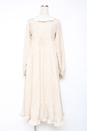 画像: m petit by misako / マロンクリーム ワンピース S 生成り Y-25-12-10-065-LO-OP-SZ-ZY