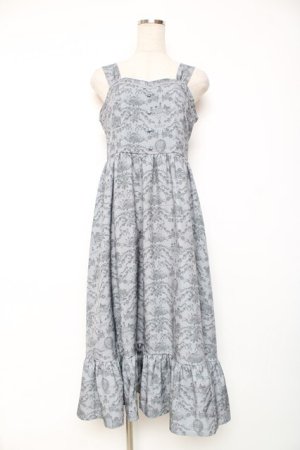 画像: m petit by misako / NINA'Sトワルドジュイジャンパースカート M ブルーグレー Y-25-12-10-066-LO-OP-SZ-ZY