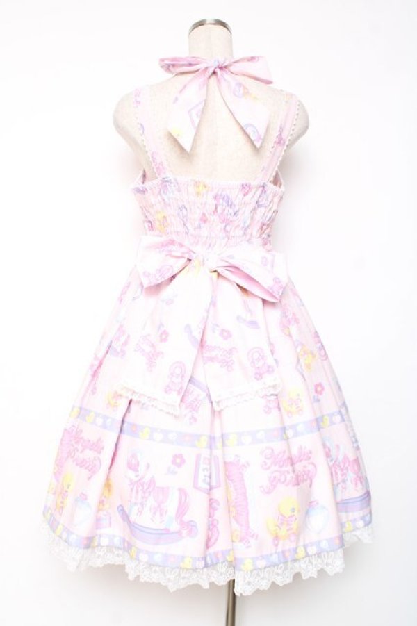 画像3: Angelic Pretty / Baby Toysジャンパースカート  ピンク Y-25-12-10-069-AP-OP-SZ-ZY (3)