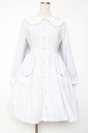 画像: Angelic Pretty / Macaron Tweedワンピース  サックス Y-25-12-10-070-AP-OP-SZ-ZY