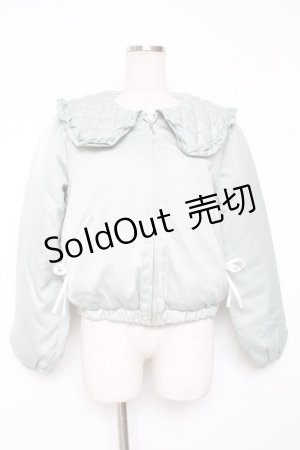 画像: axes femme POETIQUE / パールキルティングブルゾン M ミント Y-25-12-10-072-AX-JA-SZ-ZY