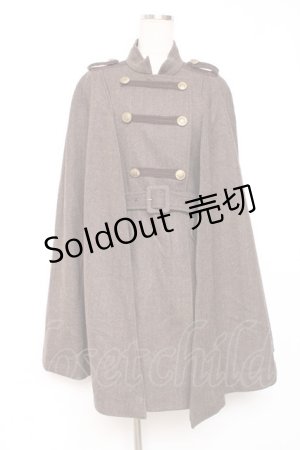 画像: axes femme / ナポレオンマント風コート M 茶 Y-25-12-10-074-AX-CO-SZ-ZY