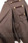 画像4: axes femme / ナポレオンマント風コート M 茶 Y-25-12-10-074-AX-CO-SZ-ZY (4)