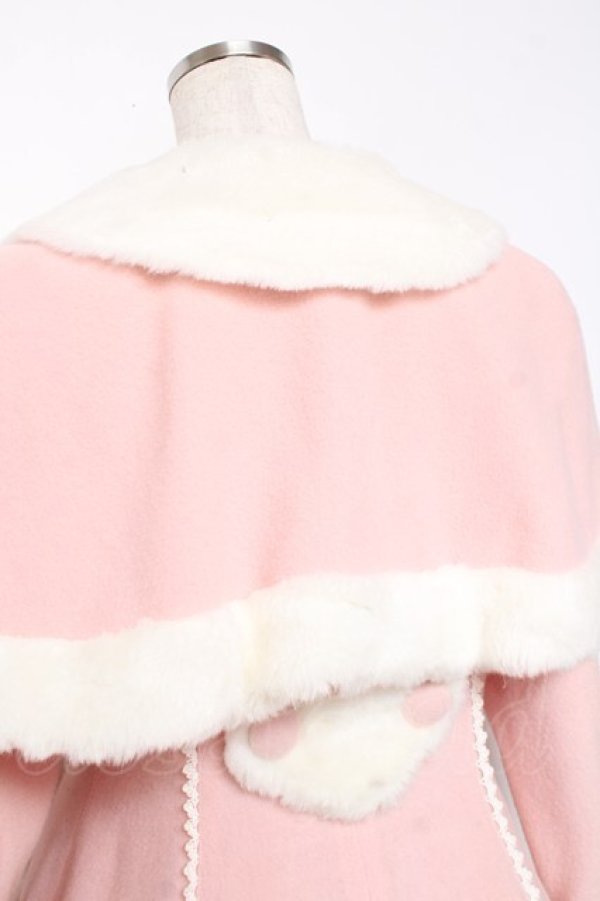 画像4: Angelic Pretty / おでかけショコラちゃんアップリケコート  ピンク Y-25-12-10-076-AP-CO-SZ-ZT0129L (4)