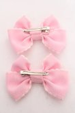 画像2: Angelic Pretty / パールリボンクリップセット  ピンク Y-25-12-10-011-AP-AC-SZ-ZY (2)