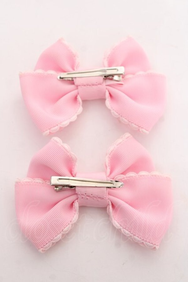 画像2: Angelic Pretty / パールリボンクリップセット  ピンク Y-25-12-10-011-AP-AC-SZ-ZY (2)