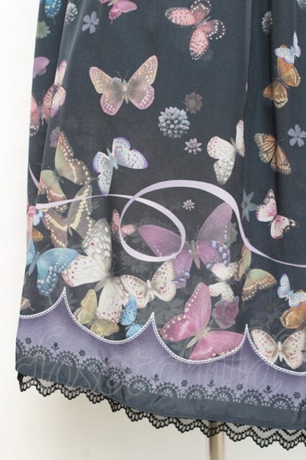 画像5: abilletage / バタフライスカート(ロング)  黒 Y-25-12-10-081-GO-SK-SZ-ZY (5)